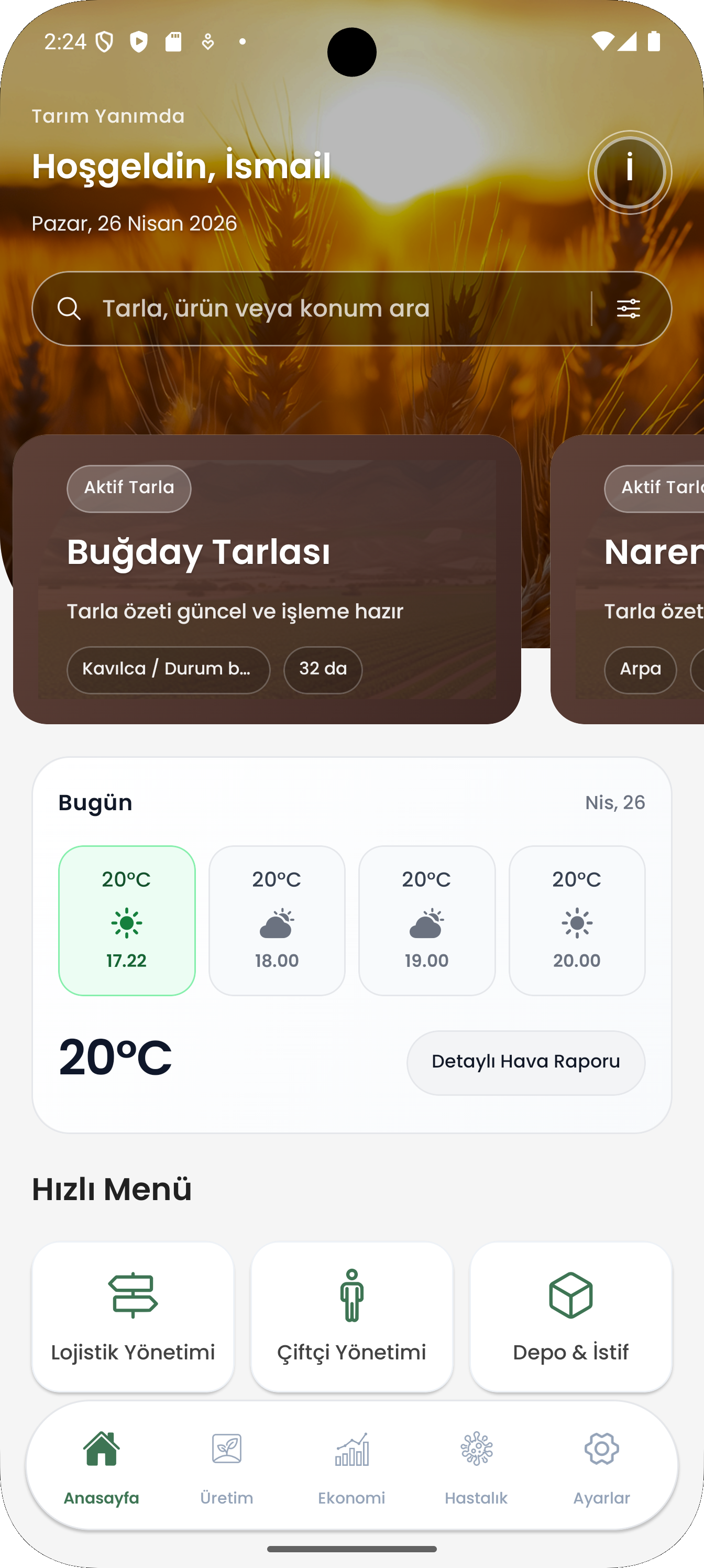 Tarım Yanımda — sahada üretici